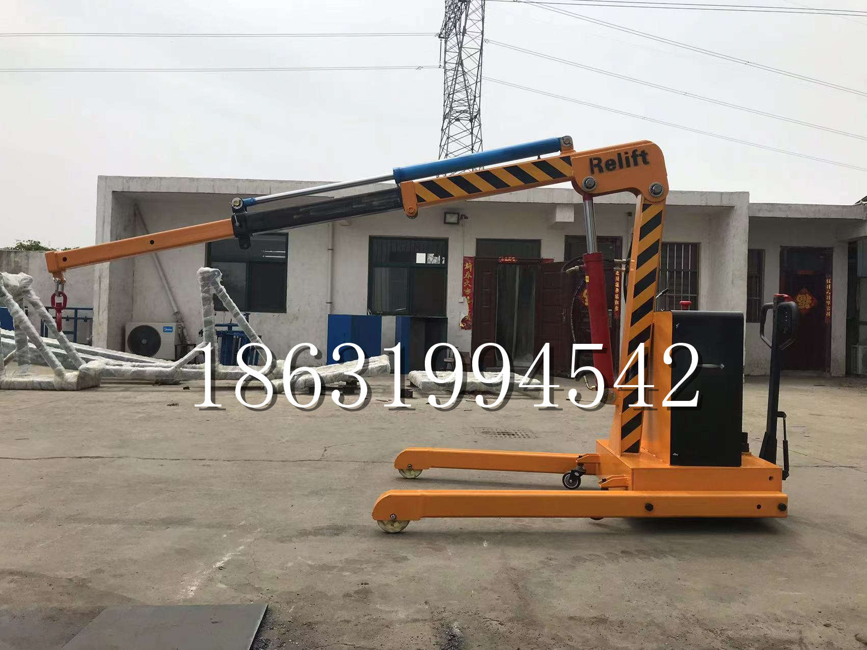 新抚区久征定做3吨三轮随车吊 农用园林绿化移树吊 平板工程用小吊机